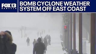 Bomb cyclone expected off the US east coast this weekend