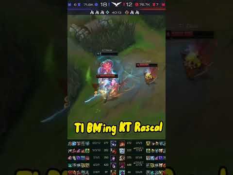 T1 don't kill KT Rascal for BM? 🤔 🙄 #shorts