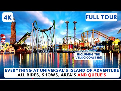 Video: [4K] EVERYTHING at Universal's Islands of Adventure All rides, Shows, Area's and Queues! — Universal Islands of Adventure in Orlando, Florida