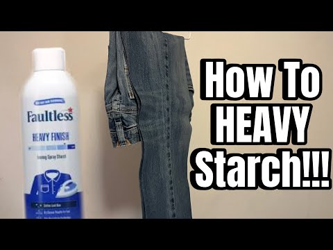 How to HEAVY Starch with Faultless Spray Starch!!!