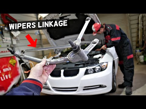 WINDSHIELD WIPER LINKAGE REPLACEMENT REMOVAL BMW E90 E91 E92 E93 316i 318i 320i 323i 325i 328i 330i