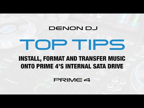 Install, Format and Transfer Music onto PRIME 4’s Internal SATA Drive