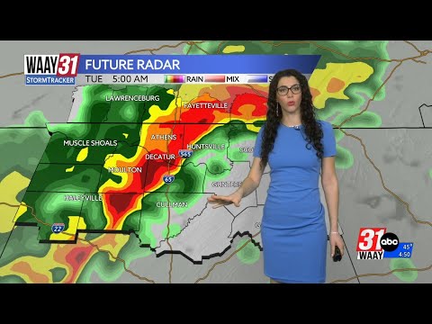 Calm Monday weather gives way to strong and severe storms overnight
