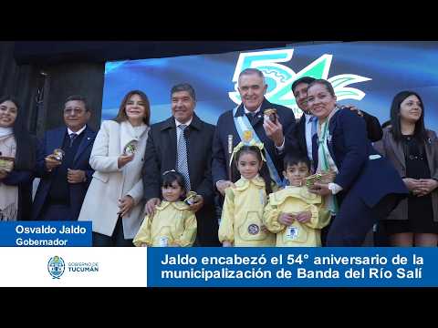 Jaldo encabezó el 54° aniversario de la municipalización de Banda del Río Salí