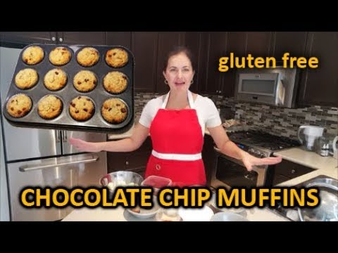 4. Gluten Free Chocolate Chip Muffins Recipe - GLUTEN FREE BAKING!!!!