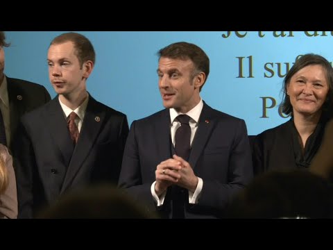 Emmanuel Macron sings "Les Champs-Elysées" during his state visit to Sweden | AFP
