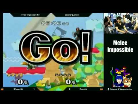 Melee Impossible #2 | Losers Quarters | Showbiz (Fox) vs. dronin (C. Falcon)
