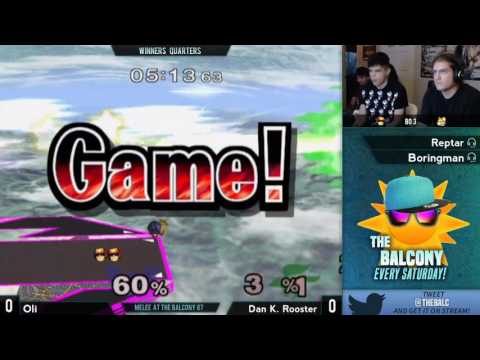 Melee @ the Balcony 87 - Winners Quarters ft. Oli (Falcon) VS Dan K. Rooster (Fox)