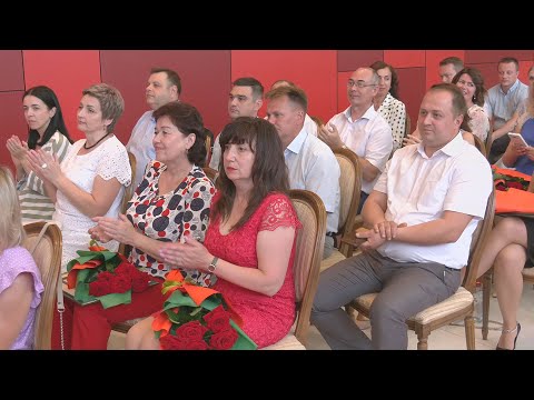 В Гомеле прошло собрание, посвященное 32-летию налоговых органов Беларуси видео