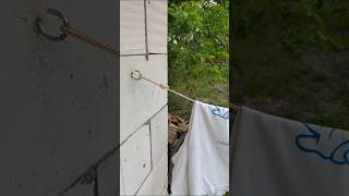 How to Make a Simple and Reliable Tensioning System for a clothesline #diy #tips #lifehack