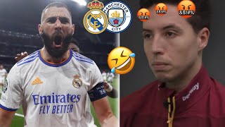 SAMIR NASRI DÉGOÛTÉ PAR KARIM BENZEMA 🤬🤬🤬 !!!! REAL MADRID - MANCHESTER CITY SA RÉACTION !