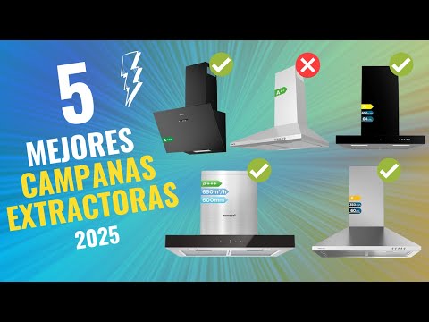 Las 5 Mejores Campanas Extractoras de 2025 Calidad-Precio en Amazon ✅ NO COMPRES UNA SIN VER ESTO 🔥