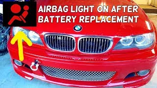 AIRBAG LIGHT ON AFTER DEAD BATTERY OR BATTERY REPLACEMENT