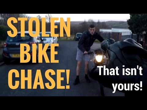 Biker Chases and Confronts Bike Thief!