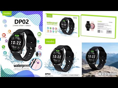 modio DP02 SMART WATCH WaterProof  2 PAIRS STRAP / 1.5INCH