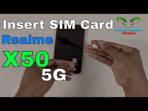 Realme X50 5G Insert The SIM Card