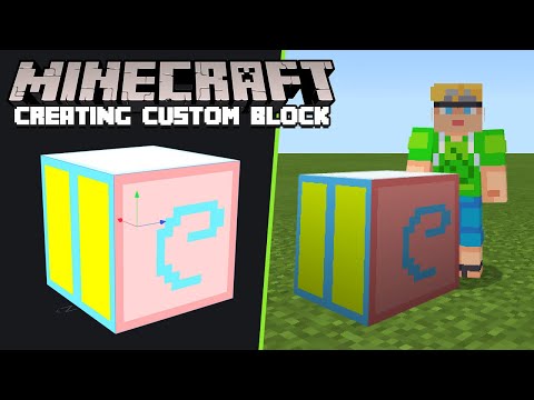 Creating Custom Blocks for Minecraft Bedrock (Modelling, Texturing and Coding Tutorial)