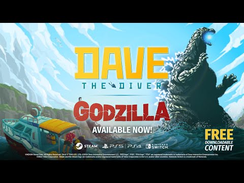 DAVE THE DIVER x Godzilla Official Trailer - Free DLC Release