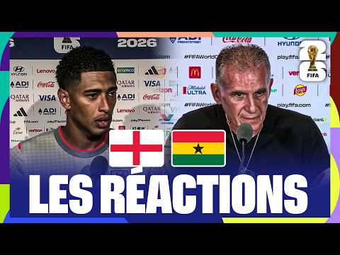 Le COUP DE GUEULE de QUEIROZ, BELLINGHAM reste POSITIF, ... Les RÉACTIONS après ANGLETERRE - GHANA !