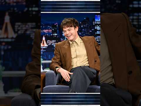 #CharlieHeaton’s #StrangerThings co-stars didn’t know he was English for two years 😭 #FallonTonight