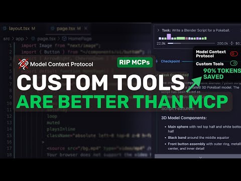 Custom Tools: This is BETTER Than MCP & SAVES 90% OF YOUR TOKENS!