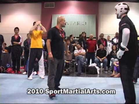 Greg Betlach v Raymond Daniels - Men's team sparring - 2010 Compete Nationals