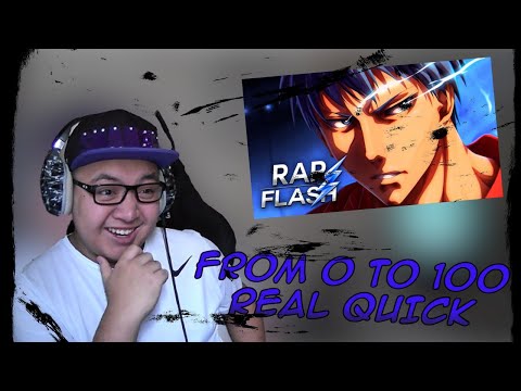 HE IS AOMINE | Rap do Aomine Daiki 2 (KNB) - O MELHOR DA GERAÇÃO Flash Beats | REACTION