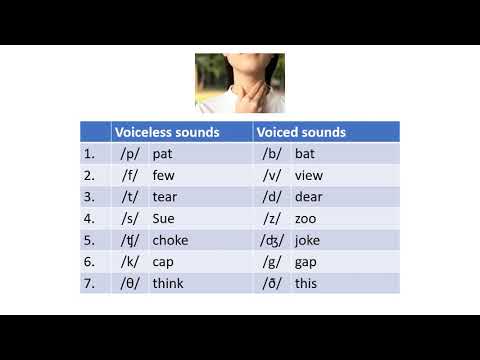 Pronunciation Voiced and Unvoiced Consonants