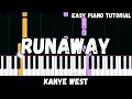 Kanye West Runaway Easy Piano Tutorial