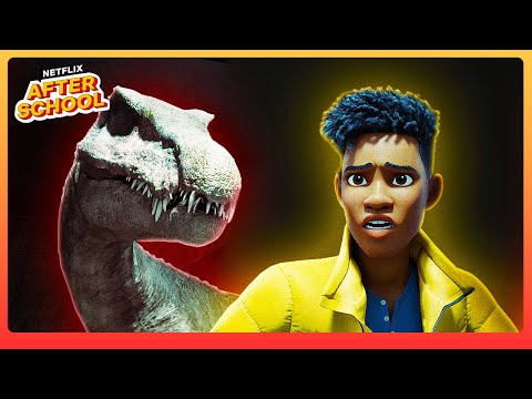 Trapped with a Leucistic Baryonyx! | Jurassic World: Chaos Theory | Netflix Family