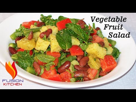 Vegetable Fruit Salad, Salad Recipe, Healthy Salad, Quick & Easy Salad Recipe
