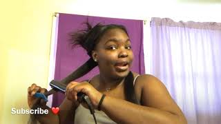 HOW I GET MY HAIR STRAIGHT | FT. NADULA HAIR
