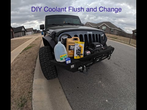 How to change the coolant in your JK. DIY Jeep Coolant Flush