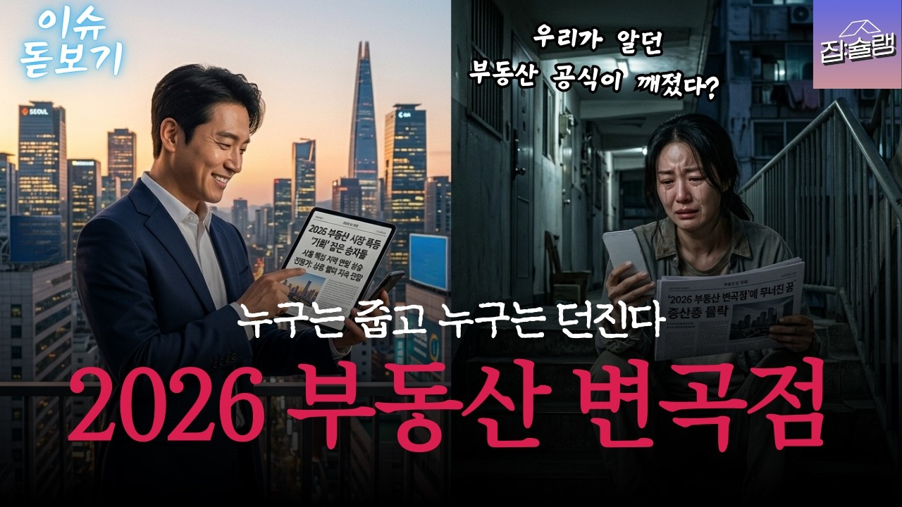 우리가 알던 부동산이 아니다? 2026 자산 시장의 거대한 소용돌이
