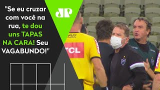 ‘Vagabundo’ e citação a esposa: Olha como Cuca ameaçou Vuaden após derrota do Atlético-MG
