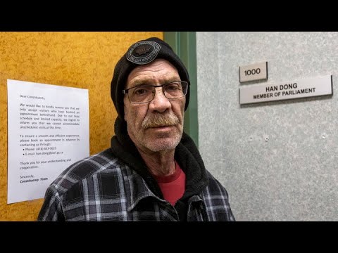 LIBERAL NO MORE Constituent faces locked door at Han Dong’s Toronto office