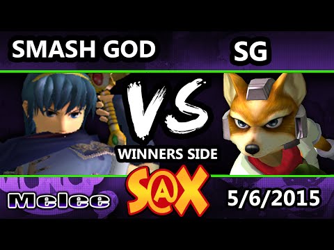 S@X - SG (Fox) Vs. Smashgod (Marth) SSBM Tournament - Smash Melee