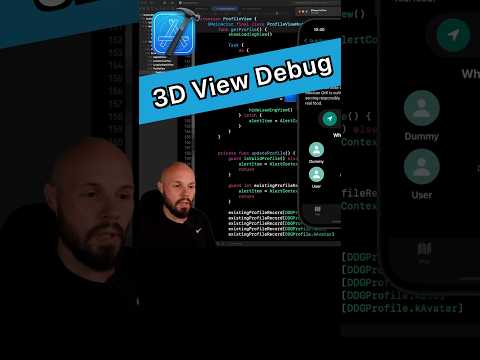 Xcode Tip - 3D View Debugging #iosdeveloper #swift #xcode thumbnail