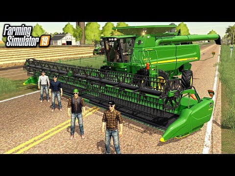 FARMERS COME TOGETHER TO HELP HARVEST WHEAT (ROLEPLAY) | FARMING SIMULATOR 2019
