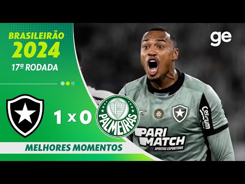 Gols e lances de Botafogo x Palmeiras