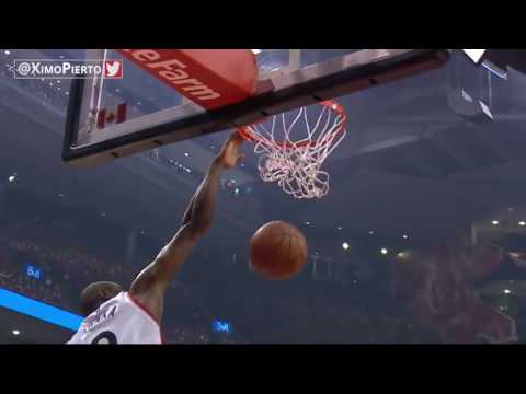 Serge Ibaka Slams Over Giannis Antetokounmpo Twice | Bucks vs Raptors | Game 5 | 2017 NBA Playoffs