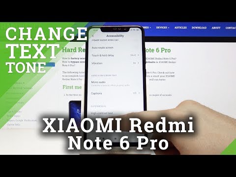 How to Personalize Display Settings in Xiaomi Redmi Note 6 Pro – Set High Contrast Text