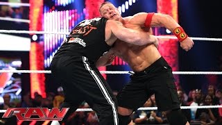 John Cena and Brock Lesnar brawl before Night of C