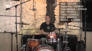 Video thumbnail for FullOnDrums.com - Audio Technica Mic Demo - Rock by fullondrums