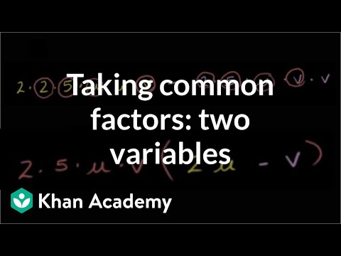 Factoring and the Distributive Property 2