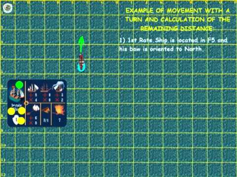 Movement the ships (rules for level of Admiral) 