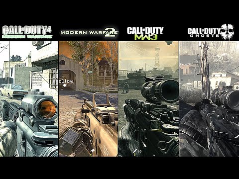 Call Of Duty 4 MW vs MW2 vs MW3 vs Ghosts | Comparison
