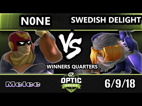 Optic Arena SSBM - ALG | n0ne (Captain Falcon) Vs. OG | Swedish Delight (Sheik) Smash Melee WQ