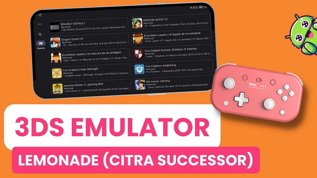 How to download and install Lemonade (3DS emulator) on ANDROID from GitHub
