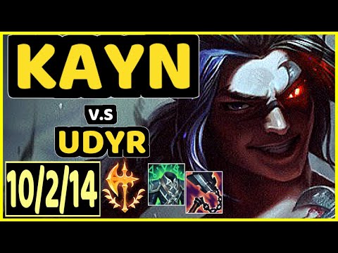 KAYN vs UDYR - 10/2/14 KDA JUNGLE GAMEPLAY - BR Ranked GRANDMASTER